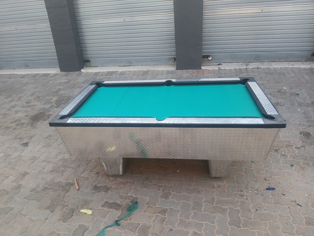 Coin operated pool table