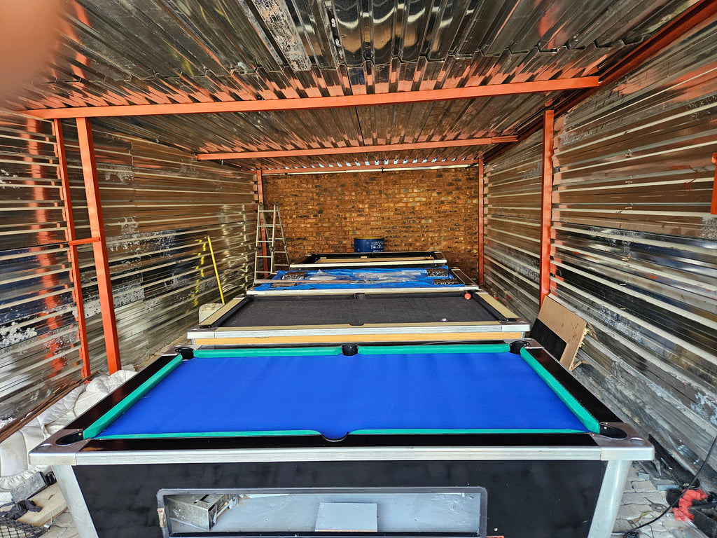 Refurbished coin operated pool table