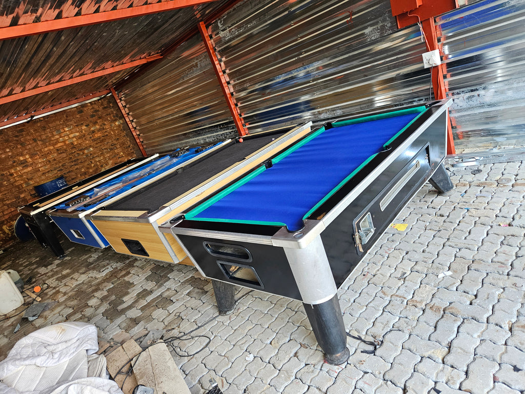 Refurbished coin operated pool table