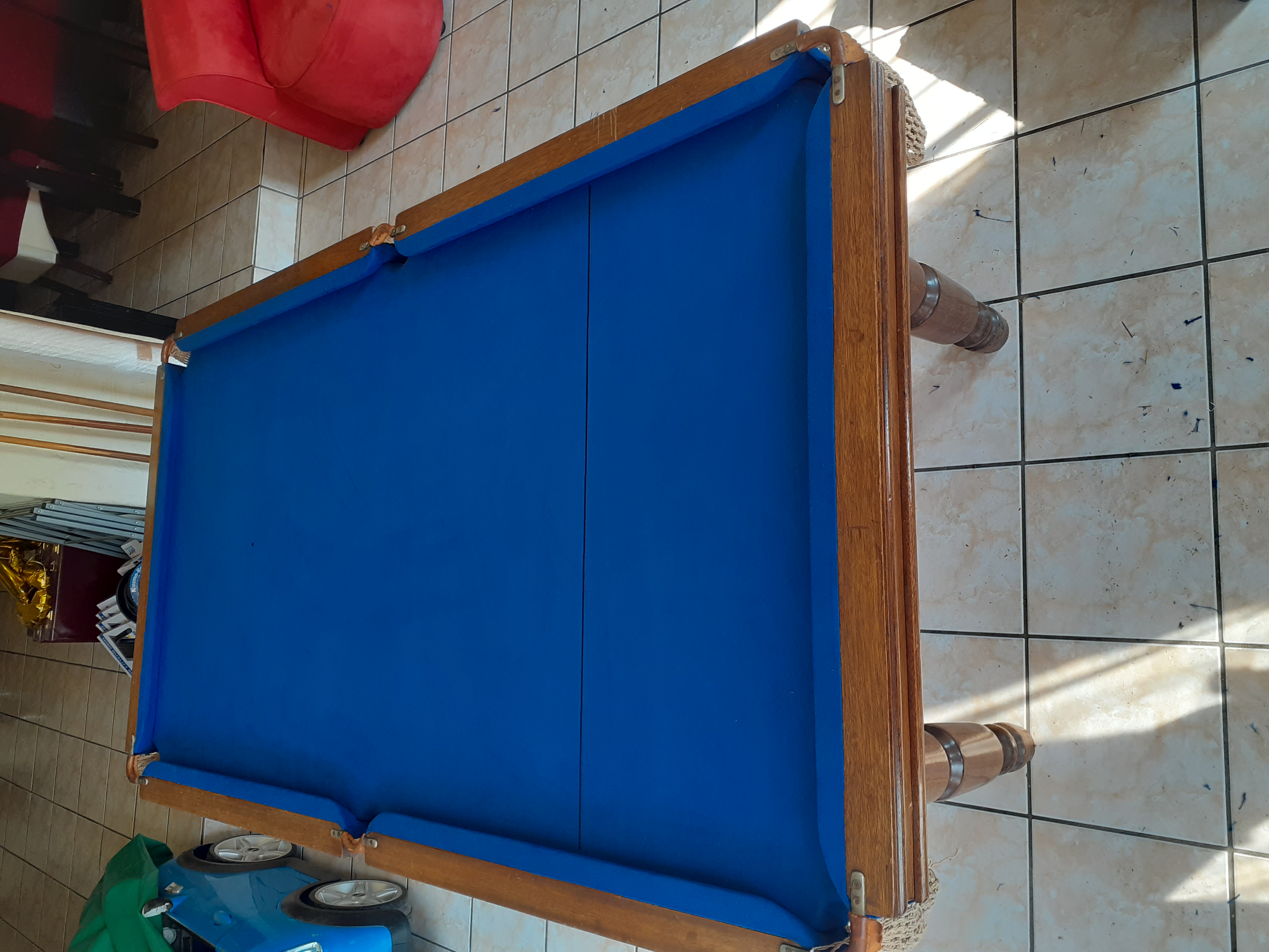 Snooker table after repair